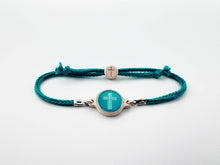 Load image into Gallery viewer, Tap To Pray™ - Survivor Series Handmade Bracelets: Coral + Cross
