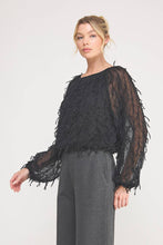 Load image into Gallery viewer, Long Sleeve Blouse: Black / M

