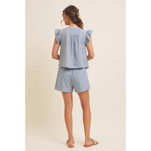 Load image into Gallery viewer, Seabreeze Embroidered Linen Shorts
