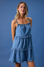 Load image into Gallery viewer, SLEEVELESS DENIM DRESS
