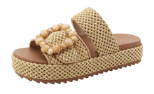 Load image into Gallery viewer, RAFFIA PLATFORM Shoes
