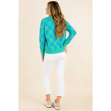 Load image into Gallery viewer, Mock Neck Checkered Sweater
