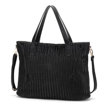 Load image into Gallery viewer, Textured Black Audrey Purse
