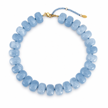 Load image into Gallery viewer, Chunky Resin &amp; Natural Stone Bead Necklace: Honey Caramel
