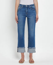 Load image into Gallery viewer, Vervet HIGH RISE CUFFED STRAIGHT JEANS
