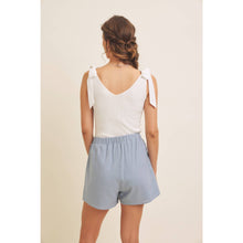 Load image into Gallery viewer, Seabreeze Embroidered Linen Shorts
