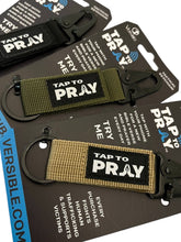 Load image into Gallery viewer, Tap To Pray™ - Tactical Carabiner Keychain: Tan
