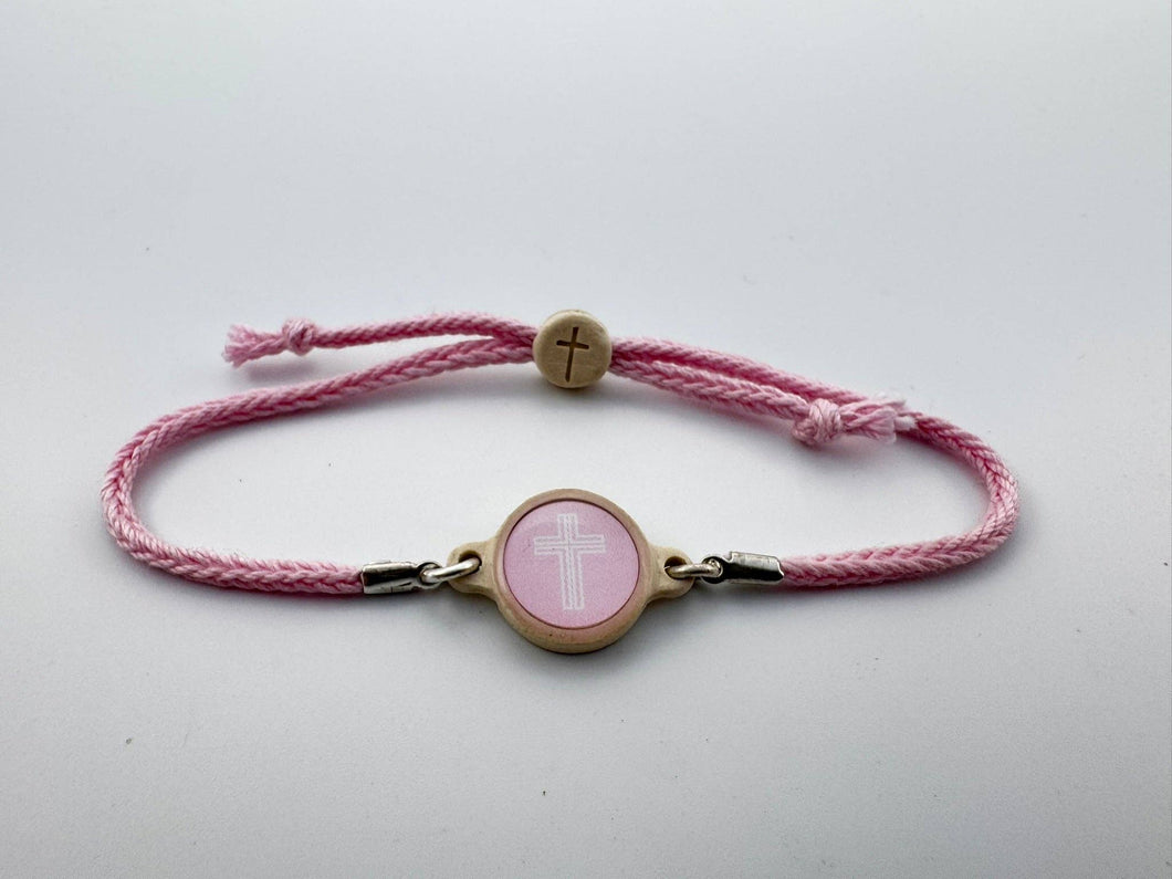 Tap To Pray™ - Survivor Series Handmade Bracelets: .999 Silver-Plated + Slate Cross
