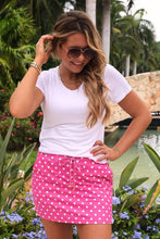 Load image into Gallery viewer, Pink Polka Dot Skort: Pink
