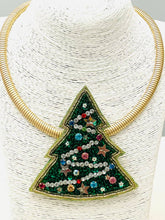 Load image into Gallery viewer, HOLIDAY - Christmas Tree II Necklace (green/multi) BNK1211
