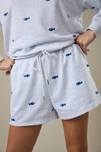 Load image into Gallery viewer, FISH EMBROIDERED SWEATSHORTS
