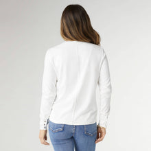 Load image into Gallery viewer, Alexis Super Soft Top with Snap Cuff: White / L/XL
