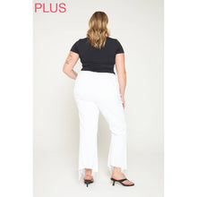 Load image into Gallery viewer, Mica  CROP FLARE WITH UNEVEN HEM
