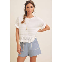 Load image into Gallery viewer, Seabreeze Embroidered Linen Shorts
