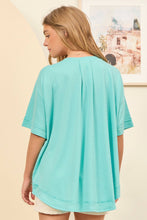 Load image into Gallery viewer, Front Button Detail Terry Cloth Top
