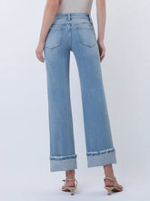 Load image into Gallery viewer, MID RISE MEDIUM LIGHT CUFFED JEANS- VERVET
