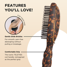 Load image into Gallery viewer, Detangler Hair Brush for Fine Hair – Tortoise - Full Size
