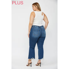 Load image into Gallery viewer, HIGH RISE CROP FLARE WITH UNEVEN HEM- Mica

