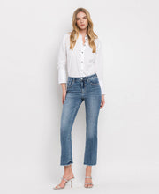Load image into Gallery viewer, HIGH RISE KICK FLARE JEANS Vervet
