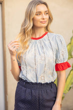 Load image into Gallery viewer, Sweet Blossom Eyelet Top
