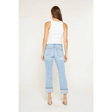 Load image into Gallery viewer, / Mica MID RISE CUFFED STRAIGHT LEG: LIGHT BEACH BLUE

