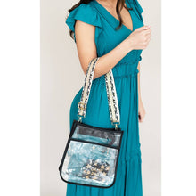 Load image into Gallery viewer, Leopard &amp; Gold Stripe Crossbody Strap
