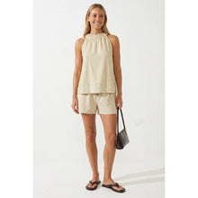 Load image into Gallery viewer, Neutral Luxe Contrast Stitch Top
