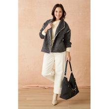 Load image into Gallery viewer, Sevilla Brushed Cardigan with Button Closure: Charcoal Heather / L/XL
