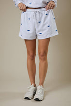 Load image into Gallery viewer, FISH EMBROIDERED SWEATSHORTS
