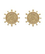 Load image into Gallery viewer, Horse Coin Earrings
