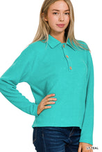 Load image into Gallery viewer, BRUSHED MELANGE HACCI COLLARED SWEATER
