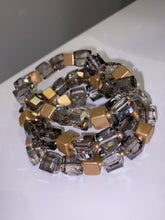 Load image into Gallery viewer, 3 Row Square Shape Beads Bracelet
