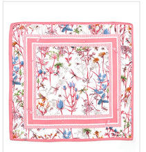Load image into Gallery viewer, FLORAL SILKY BANDANA SCARF

