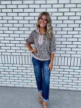 Load image into Gallery viewer, Leopard Jacquard Top
