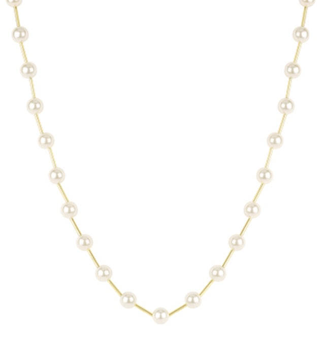Pearl Station Necklace
