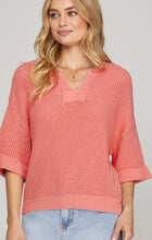 Load image into Gallery viewer, Half Sleeve V Neck Sweater
