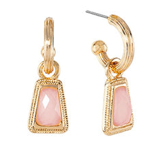 Load image into Gallery viewer, TRAPEZOID STONE EARRINGS

