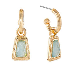 Load image into Gallery viewer, TRAPEZOID STONE EARRINGS
