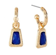 Load image into Gallery viewer, TRAPEZOID STONE EARRINGS
