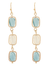 Load image into Gallery viewer, LINEAR SQUARE BEAD EARRINGS

