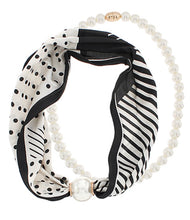 Load image into Gallery viewer, LAYERED 10MM PEARL SCARF NECKLACE
