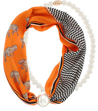 Load image into Gallery viewer, LAYERED 10MM PEARL SCARF NECKLACE
