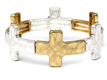 Load image into Gallery viewer, CROSS STRETCH BRACELET
