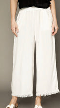 Load image into Gallery viewer, FRAYED HEM WIDE LEG PANTS

