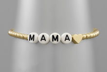 Load image into Gallery viewer, LETTER BEAD AND BALL BRACELET
