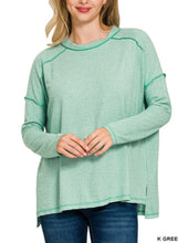 Load image into Gallery viewer, /Jennifer EXPOSED SEAM HI-LOW TOP
