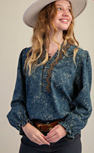 Load image into Gallery viewer, JACKIE DENIM BLOUSE
