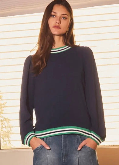 PLUS Mock Neck Knit Top