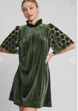 Load image into Gallery viewer, VELVET HIGH NECK DRESS
