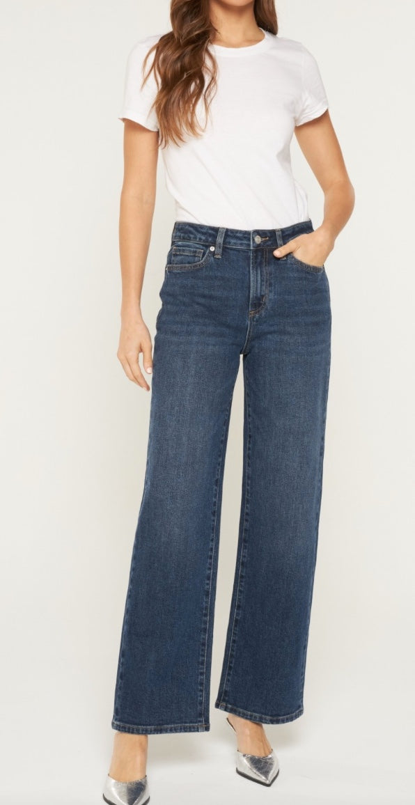High Rise Loose Fit Straight Leg